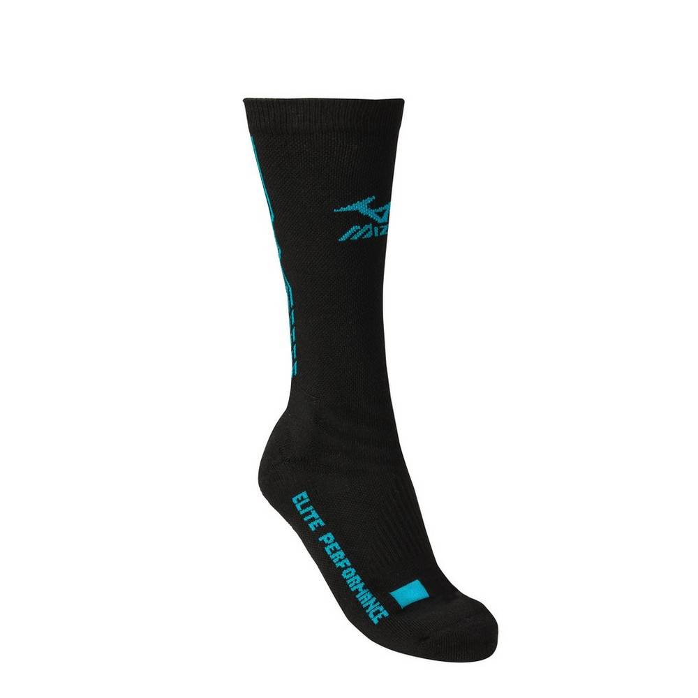 Damske Volejbalove Ponozky Mizuno Legacy Crew Čierne/Modre Vypredaj FYQZ26748